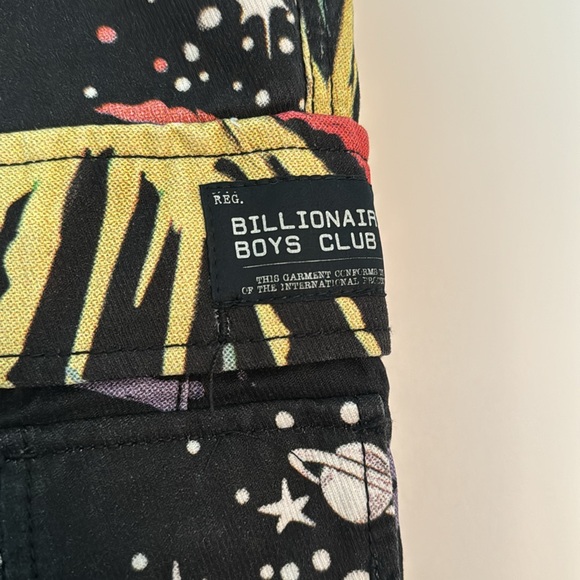 Billionaire Boys Club BB Explode Skinny Cargo Pants Space Print - Picture 2 of 6